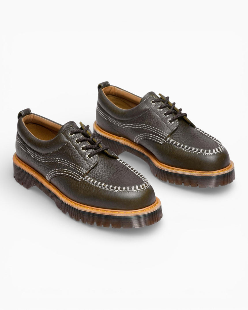 Dr. Martens Lowell Wild Grain Leather Moc Toe Ayakkabı