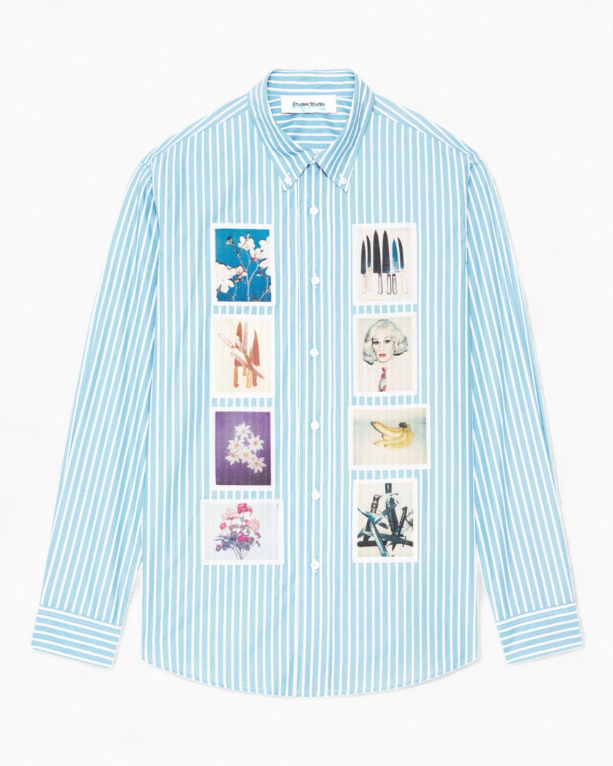 Études Studio Andy Warhol Relax Erkek Gömlek Stripe