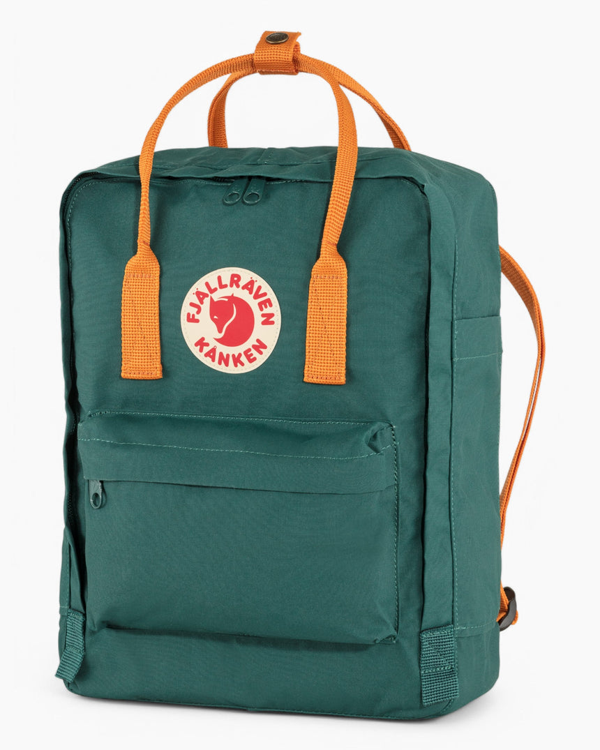 Fjällräven Kånken Classic Sırt Çantası Arctic Green - Spicy Orange