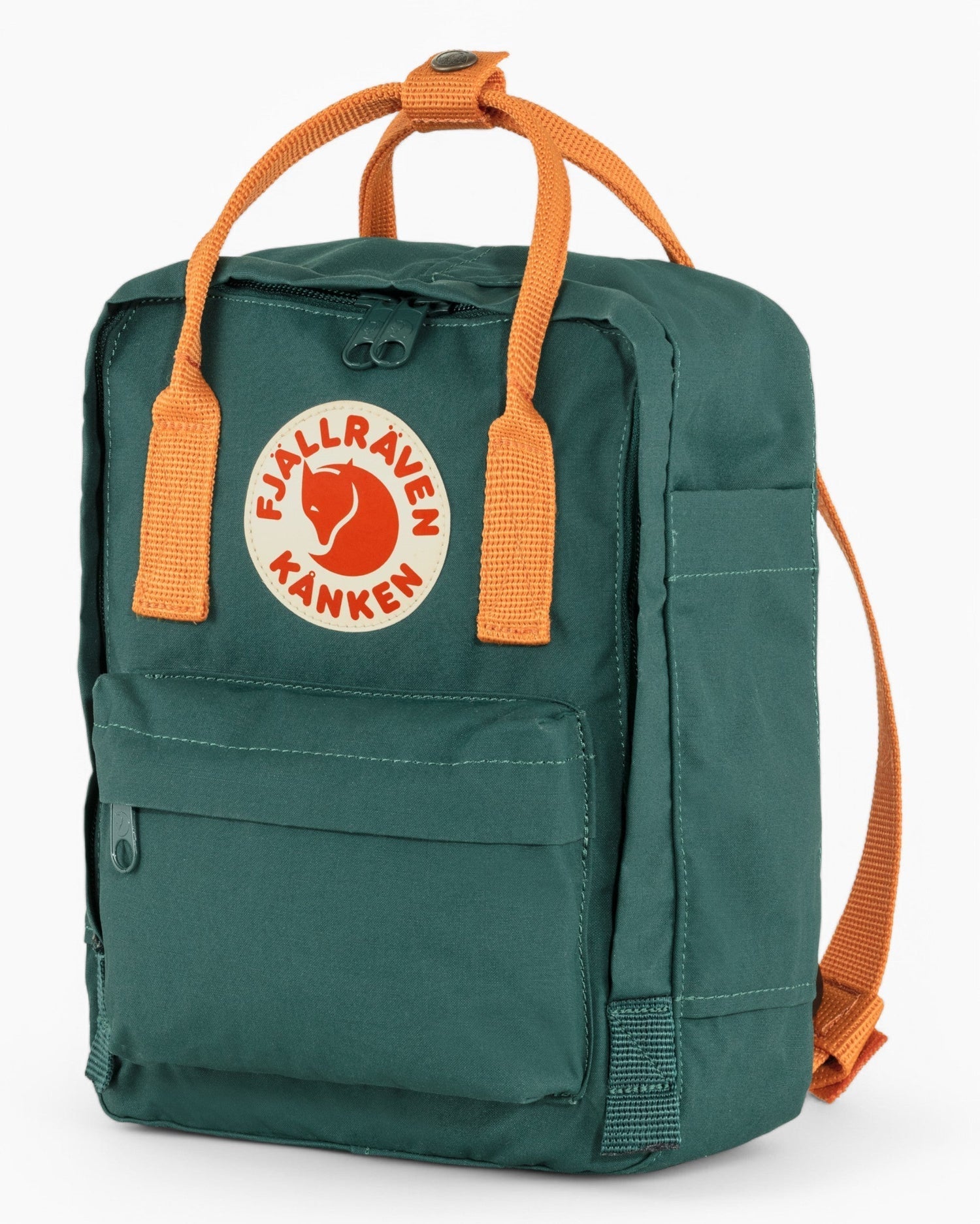 Fjällräven Kånken Mini Sırt Çantası Arctic Green - Spicy Orange