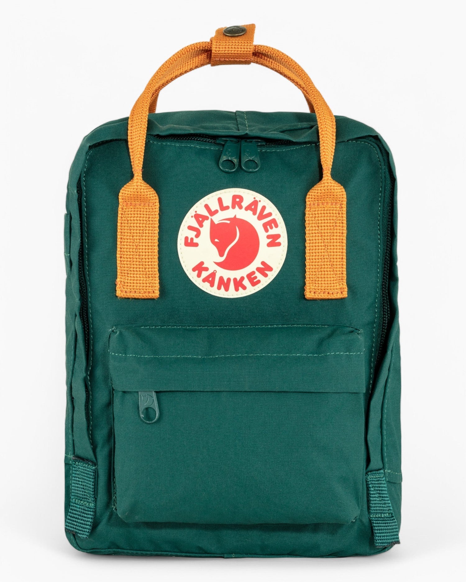 Fjällräven Kånken Mini Sırt Çantası Arctic Green - Spicy Orange