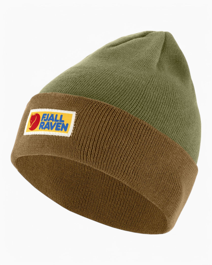 Fjällräven Vardag Classic Beanie Buckwheat Brown-Laurel Green