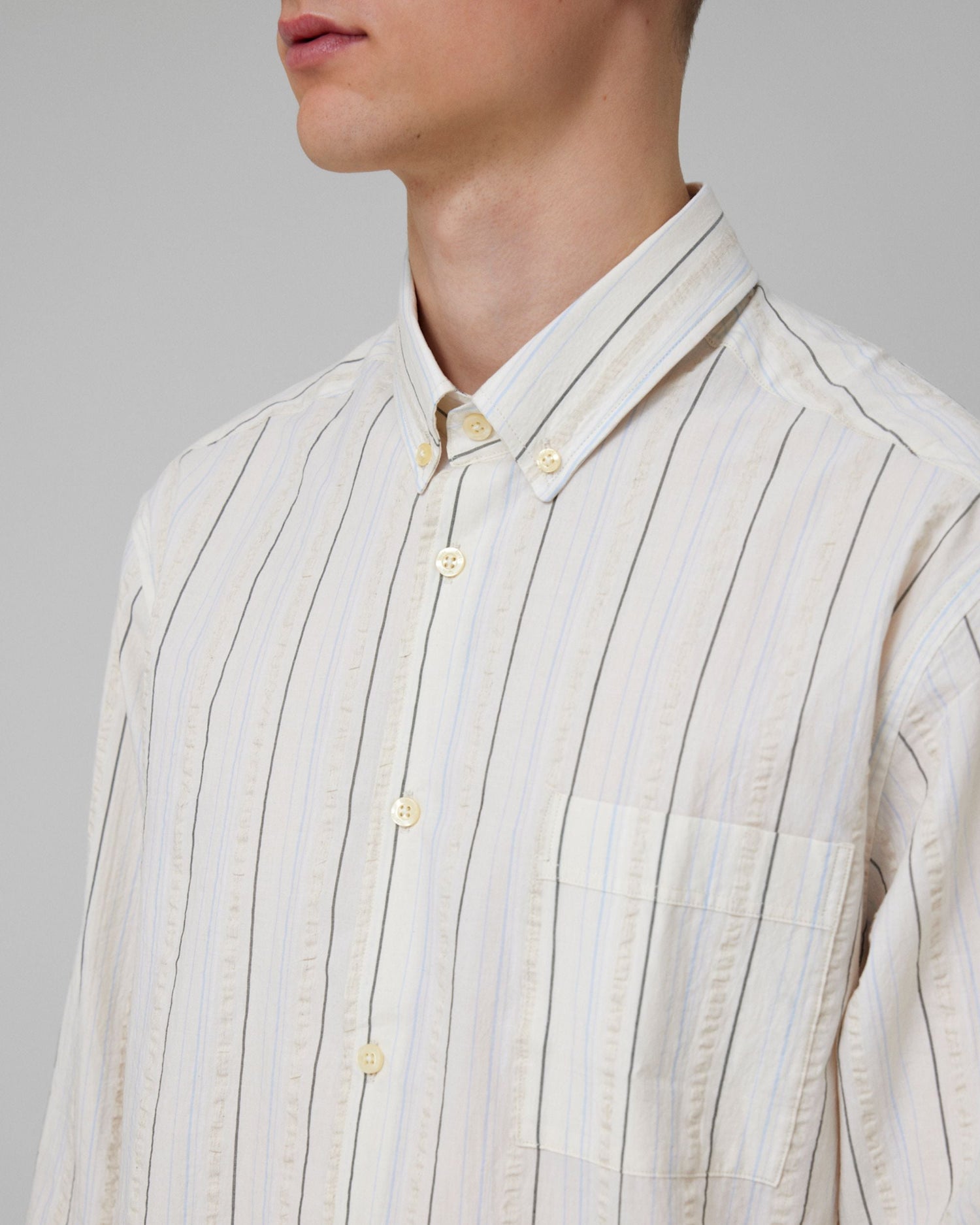 Forét Camp Seersucker Shirt Erkek Gömlek