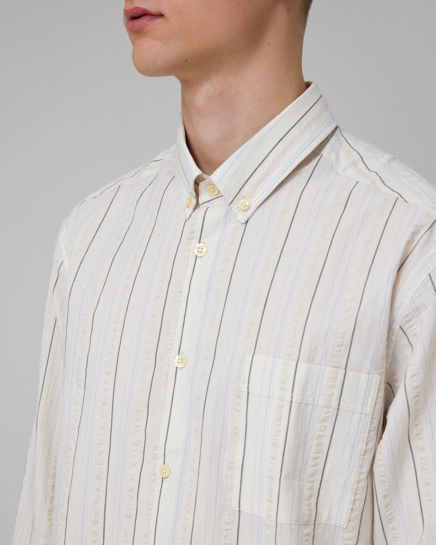 Forét Camp Seersucker Shirt Erkek Gömlek