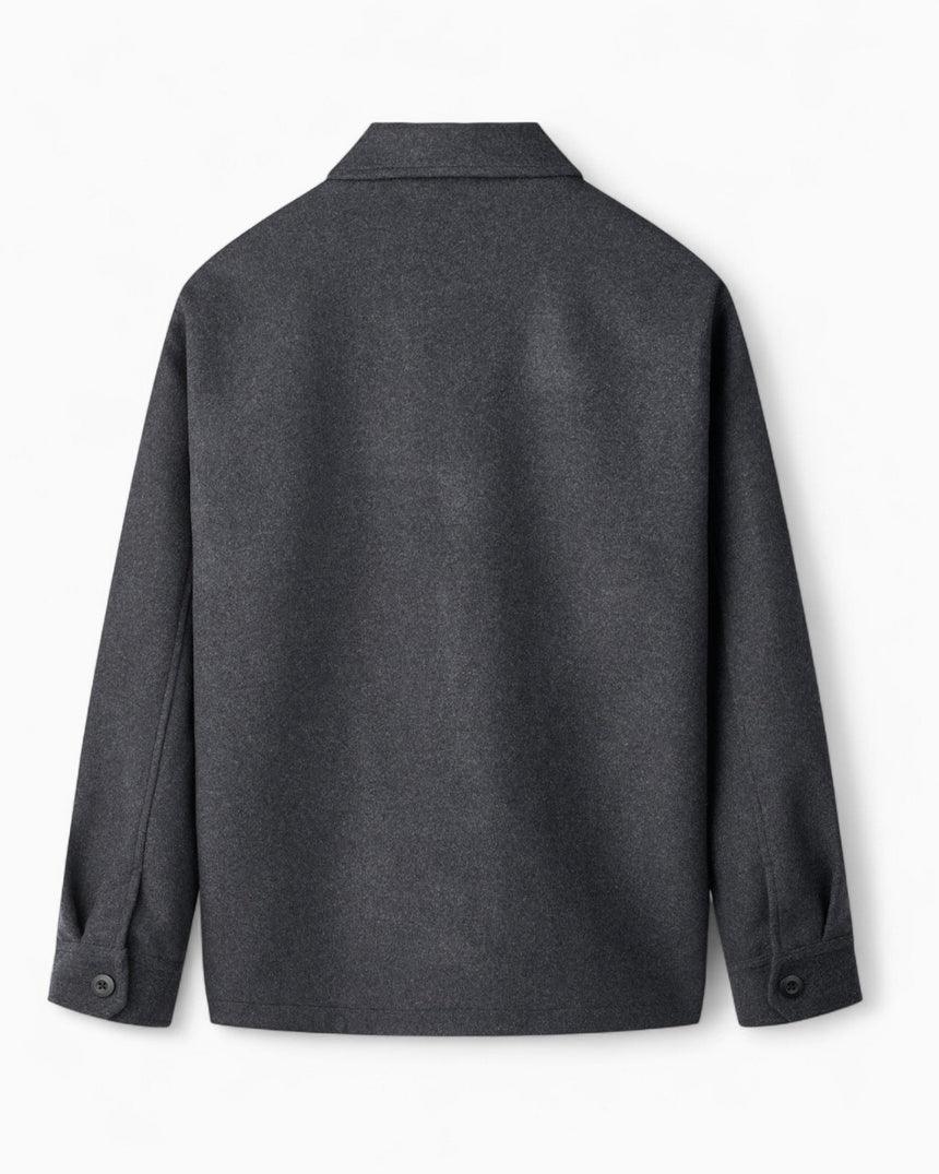 Forét Cave Wool Erkek Ceket Dark Grey Melangé