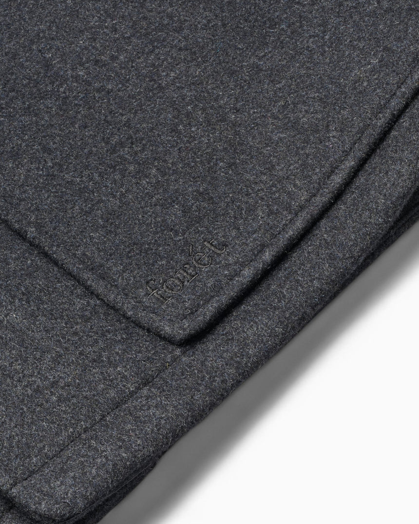 Forét Cave Wool Erkek Ceket Dark Grey Melangé