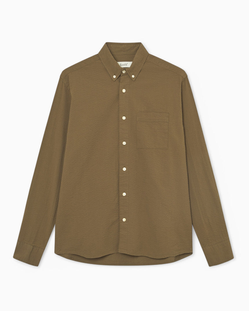 Forét Hornet Seersucker Erkek Gömlek Army