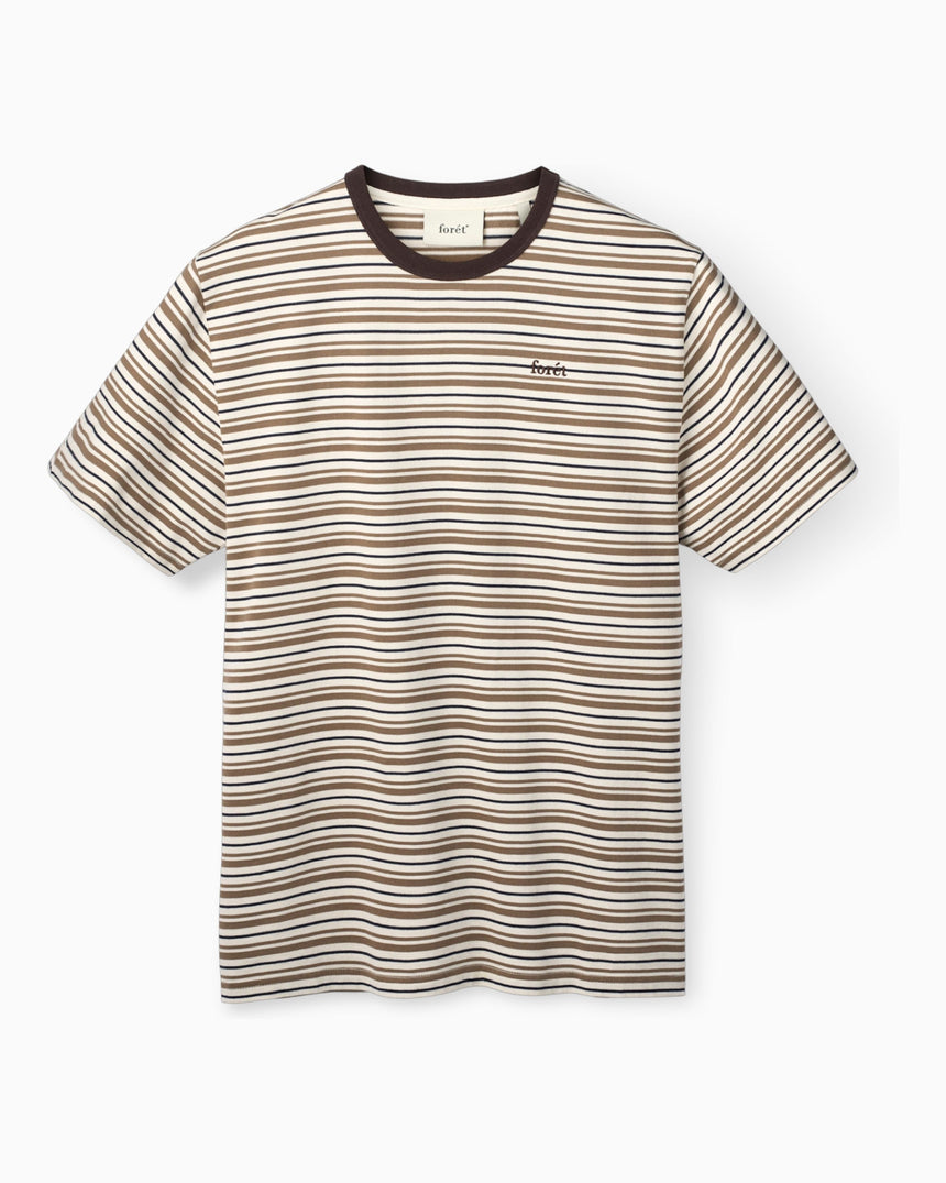 Forét Loch T-Shirt Earth Stripe