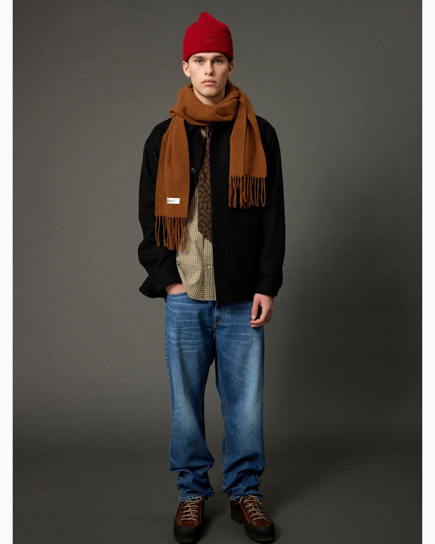 Forét Relax Rib Beanie Red