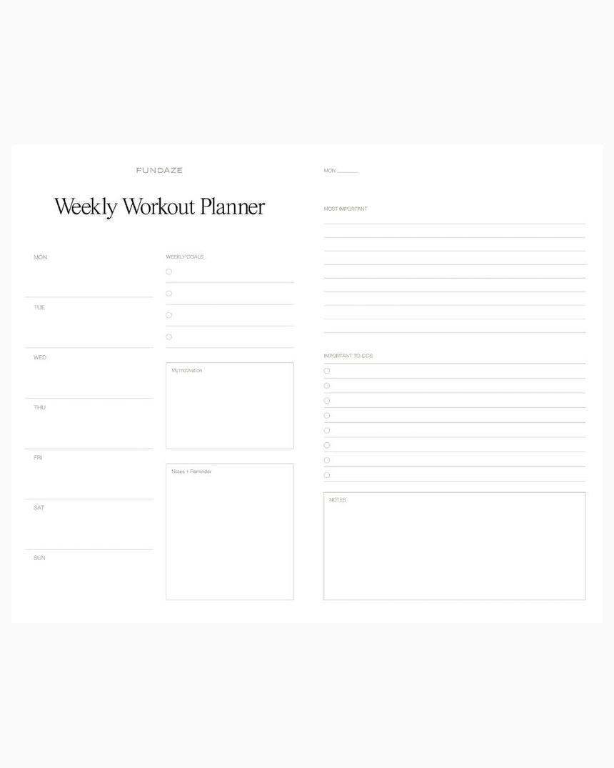 Fundaze Daily Planner