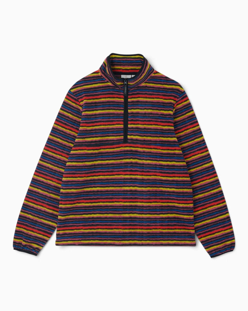 Gramicci Thermal Fleece Pullover Sweatshirt Multi-Stripe