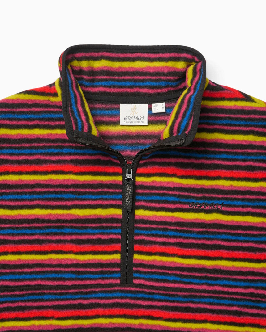 Gramicci Thermal Fleece Pullover Sweatshirt Multi-Stripe