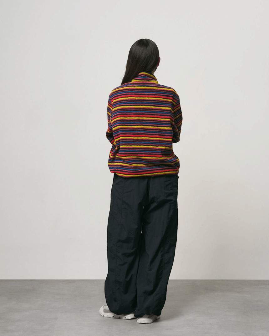 Gramicci Thermal Fleece Pullover Sweatshirt Multi-Stripe