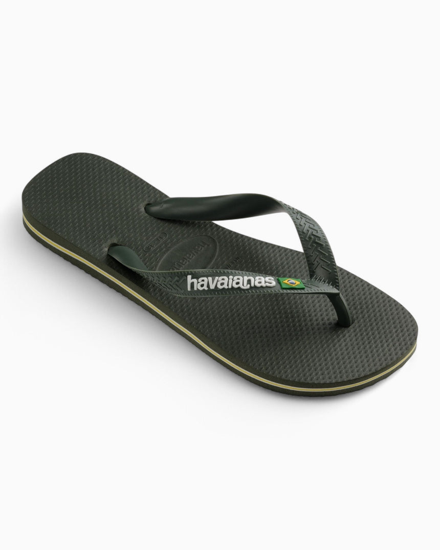 Havaianas Brasil Logo Erkek Terlik Green Olive