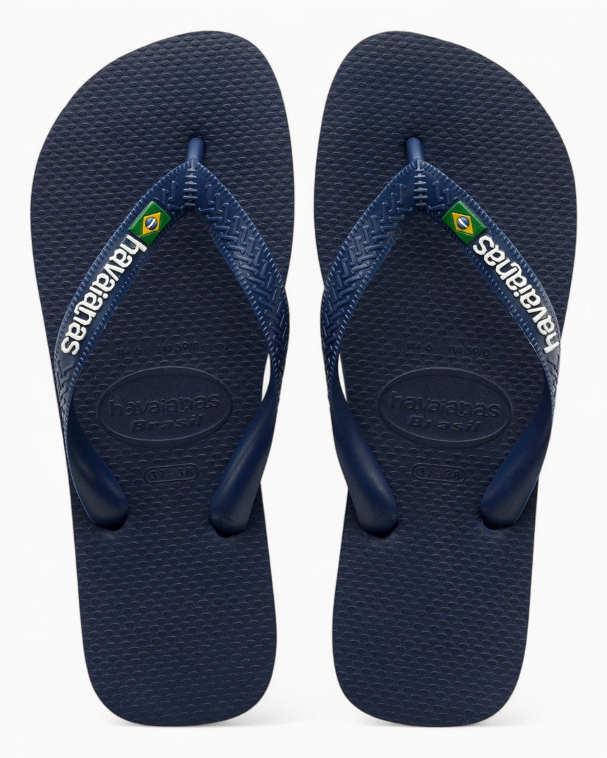 Havaianas Brasil Logo Erkek Terlik Navy Blue