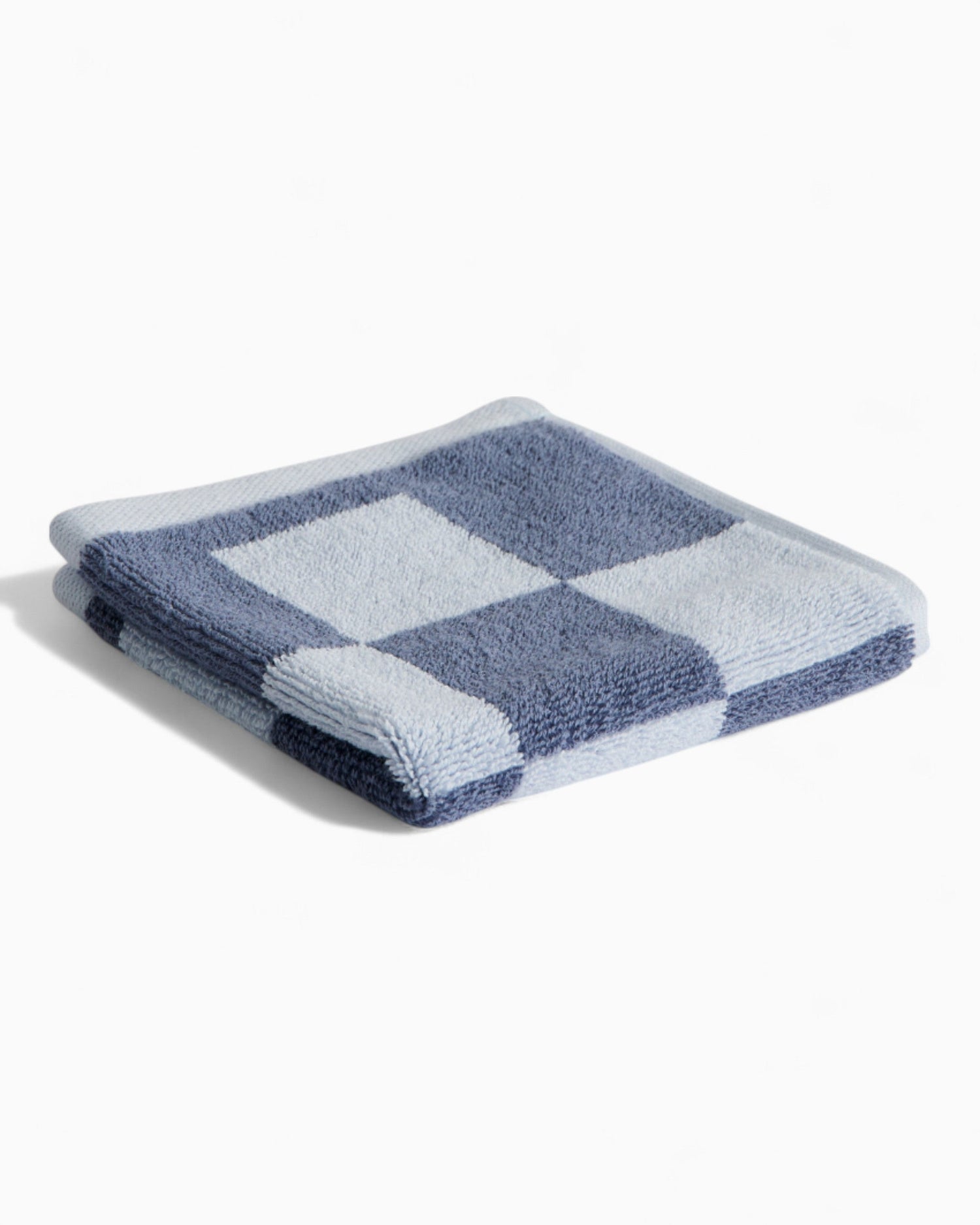 HAY Design Check Wash Cloth Steel Blue
