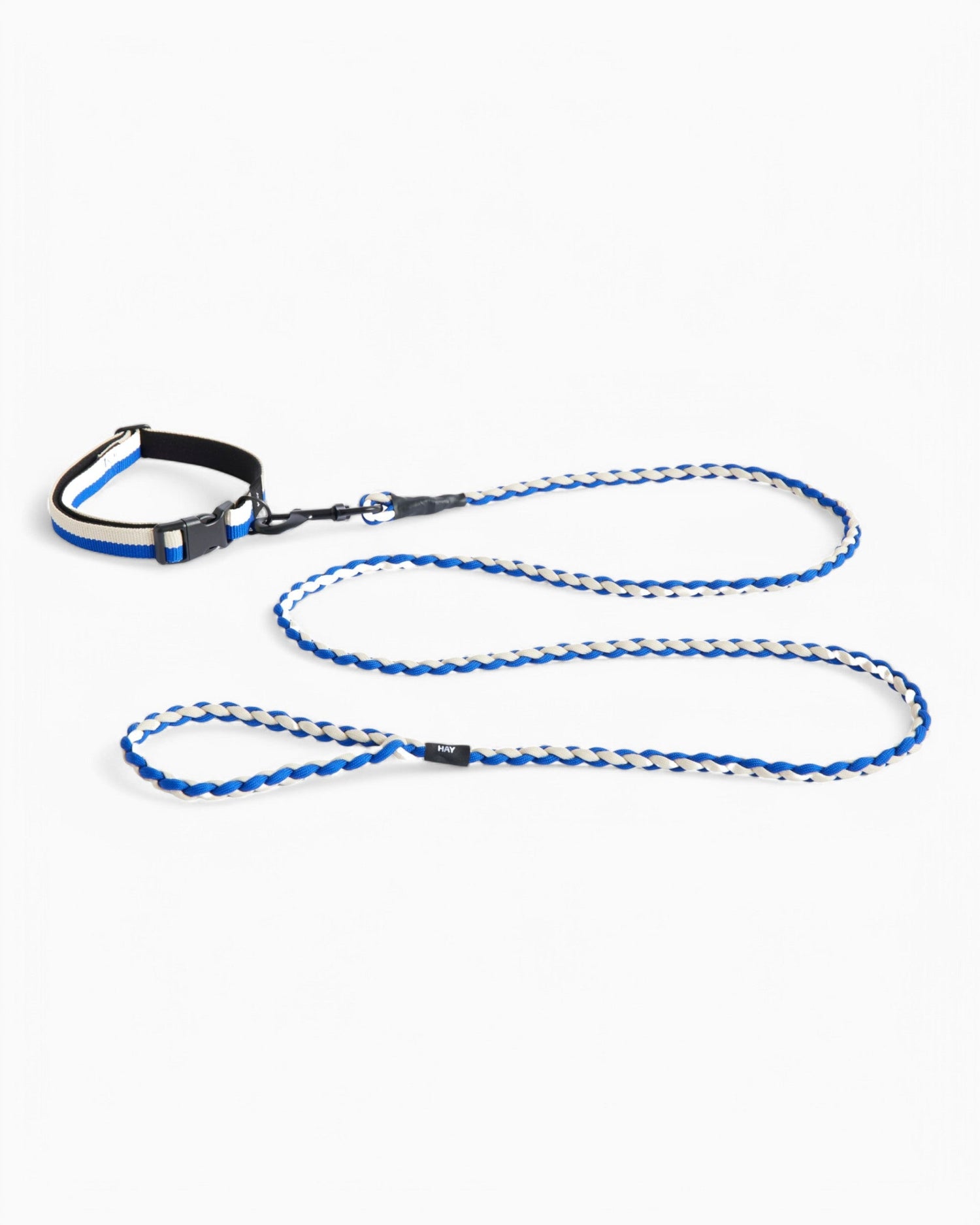 HAY Design Dogs Leash Braided Blue/White