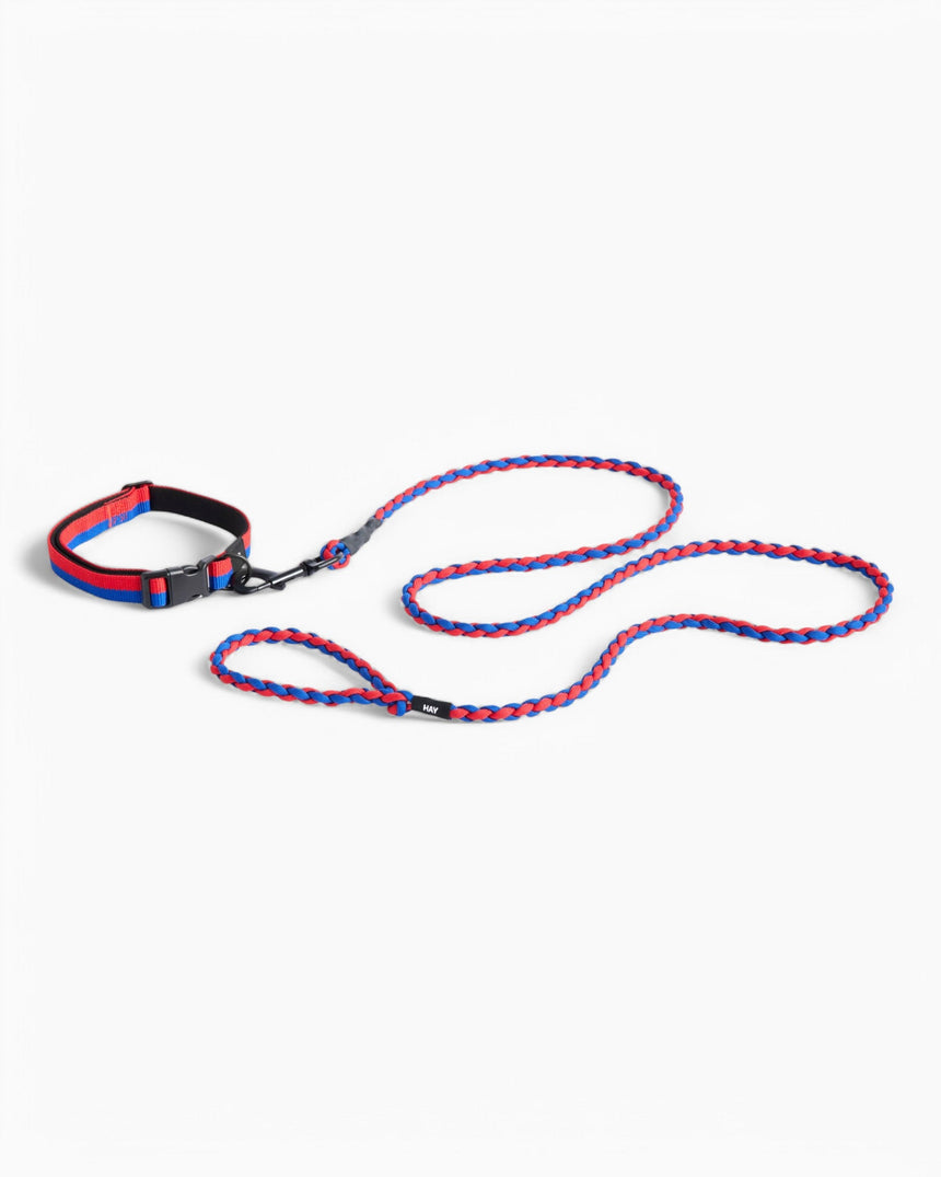 HAY Design Dogs Leash Braided Red/Blue