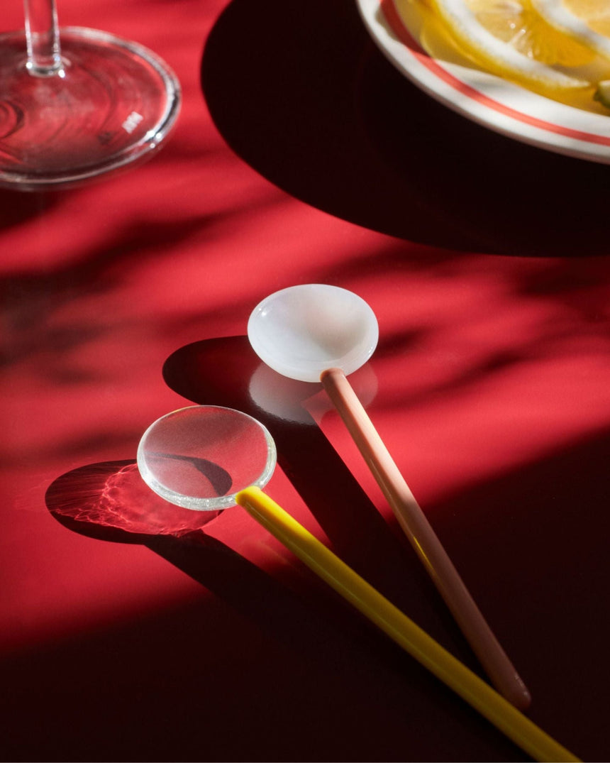 HAY Design Glass Spoons Round Set of 2