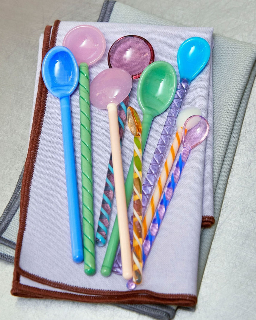 HAY Design Glass Spoons Twist Set of 2