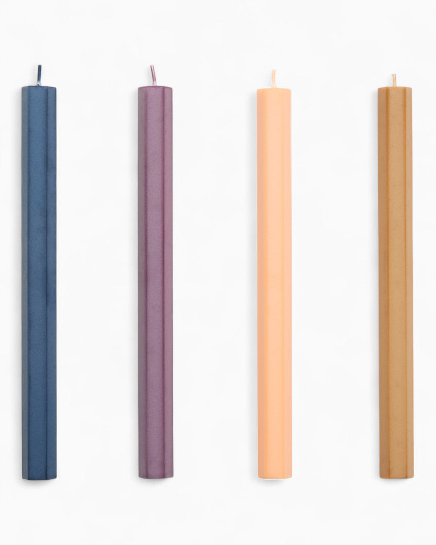 HAY Design Hexagon Candle Set of 4 Dark