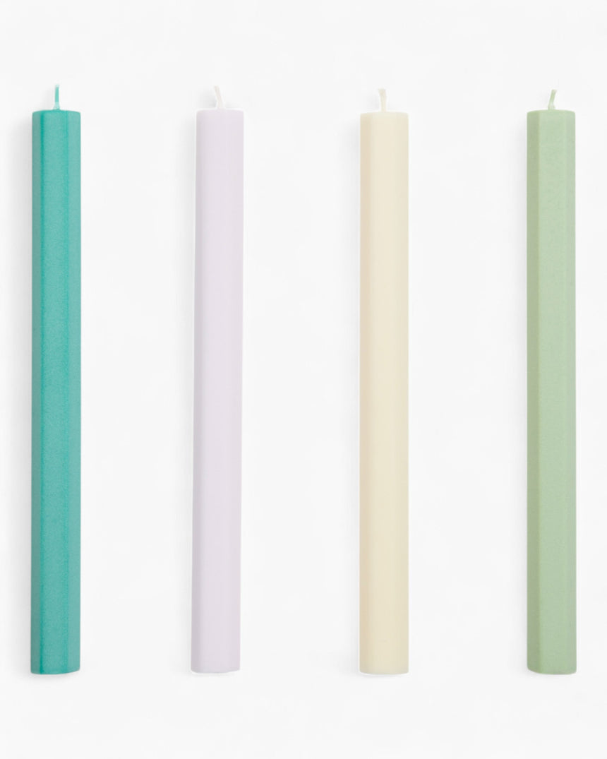 HAY Design Hexagon Candle Set of 4 Pastel