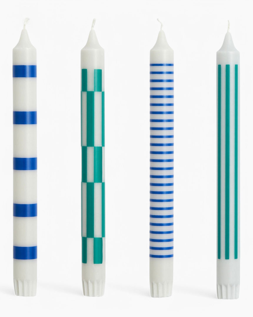 HAY Design Pattern Candle Set of 4 Multi