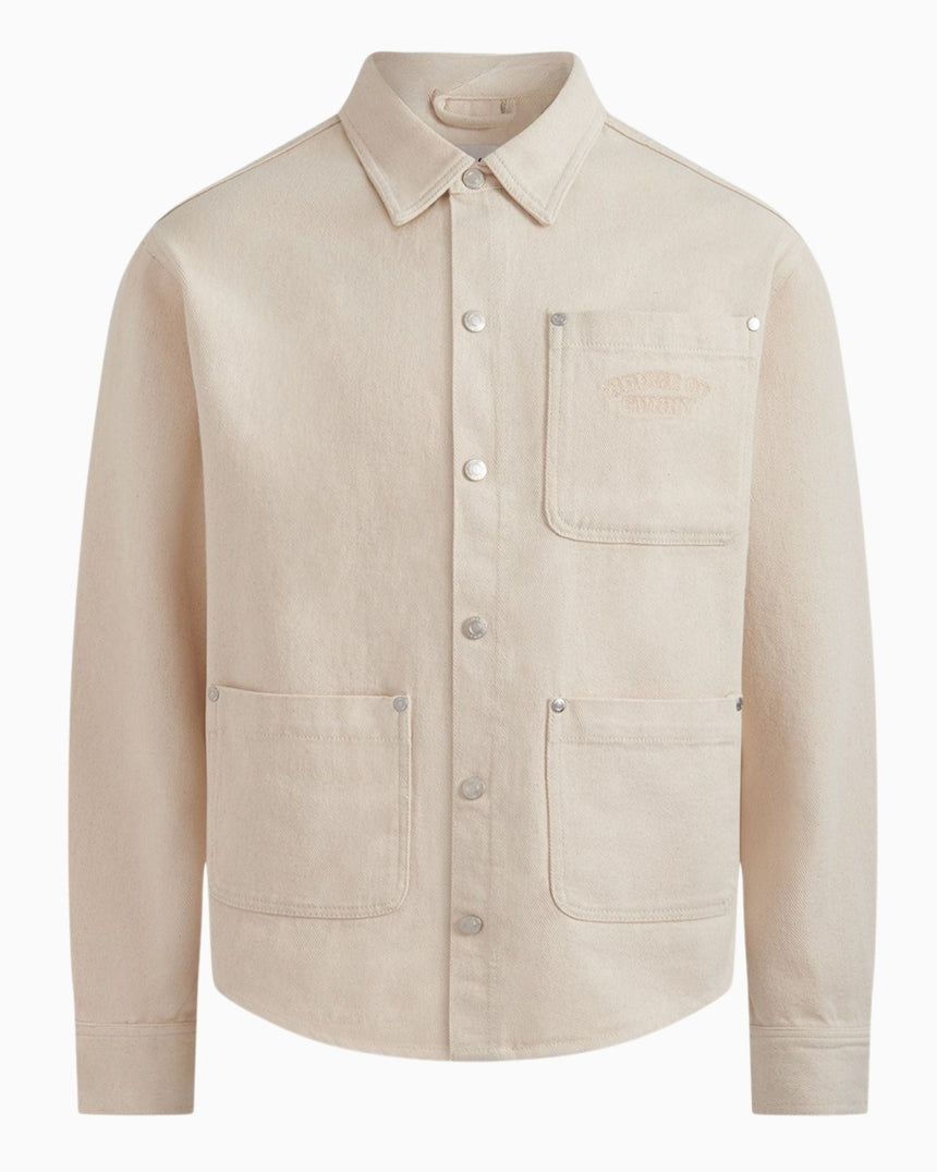 House of Sunny Chain Stitch Shirt Kadın Gömlek Oat Wash