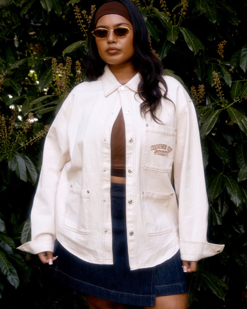 House of Sunny Chain Stitch Shirt Kadın Gömlek