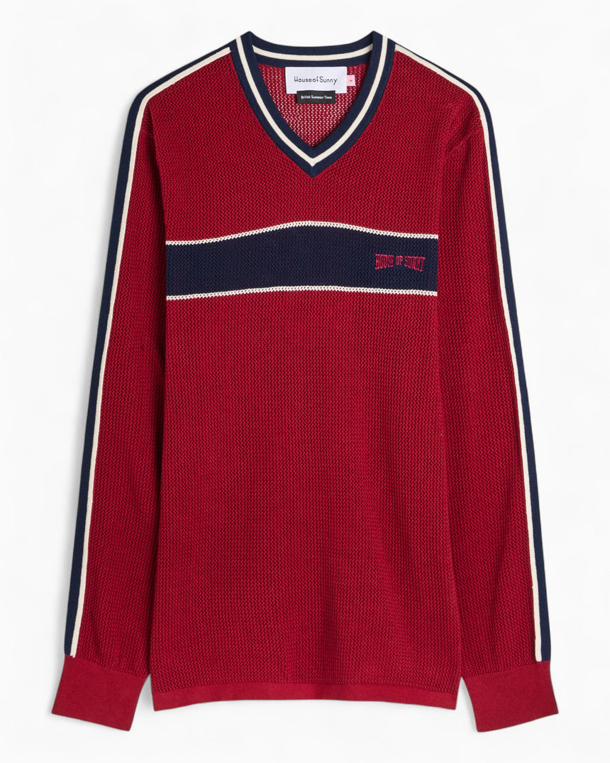 House of Sunny Joey Knit Kazak Cherry