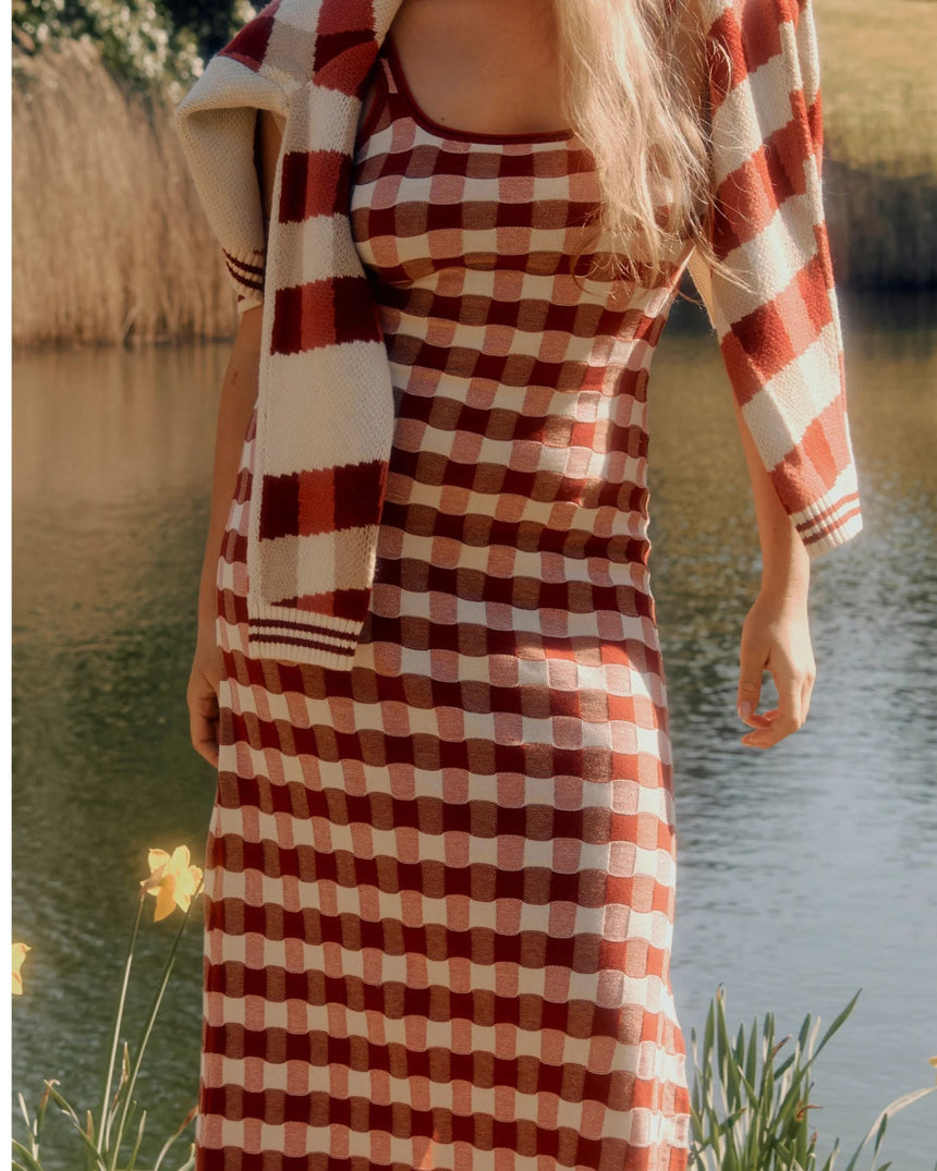 House of Sunny Picnic Hockney Kadın Elbise