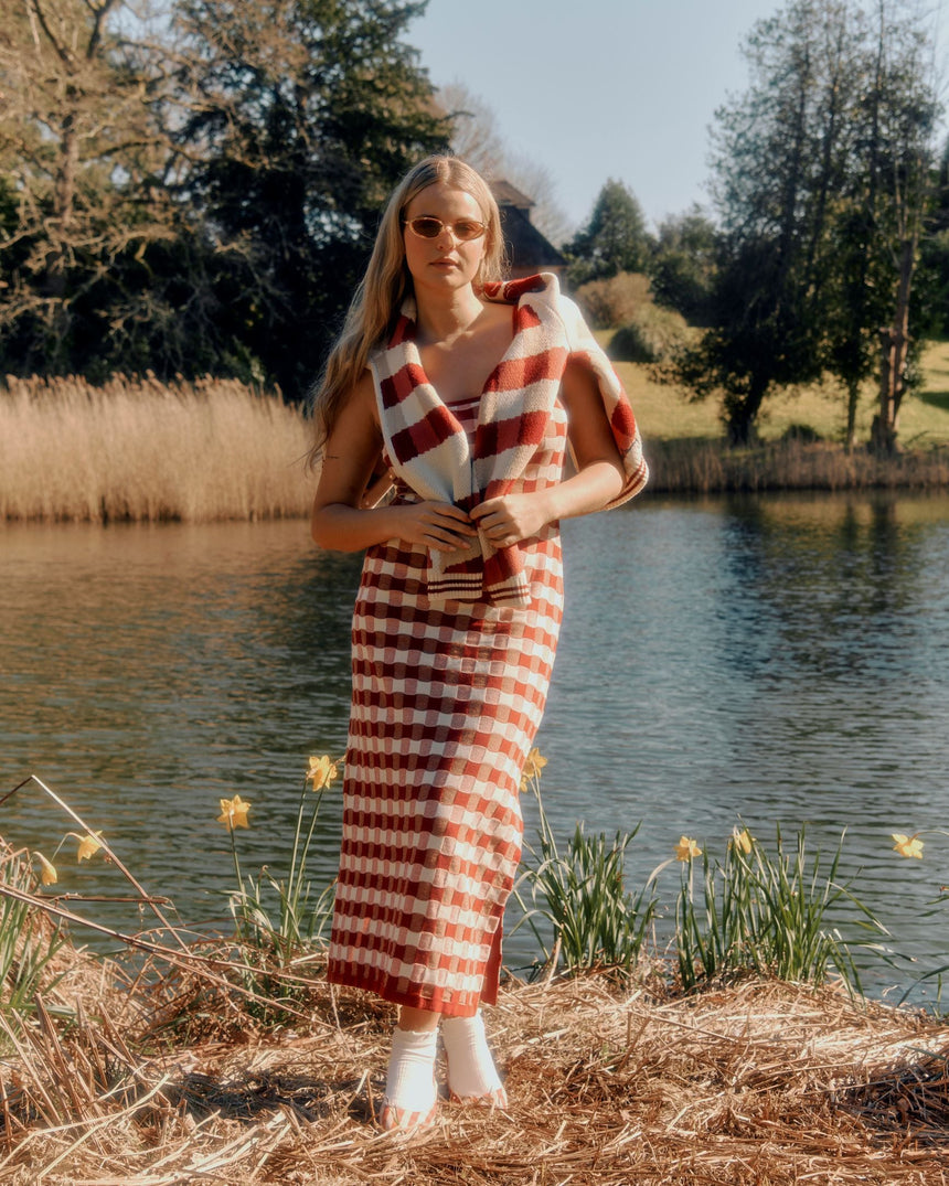 House of Sunny Picnic Hockney Kadın Elbise