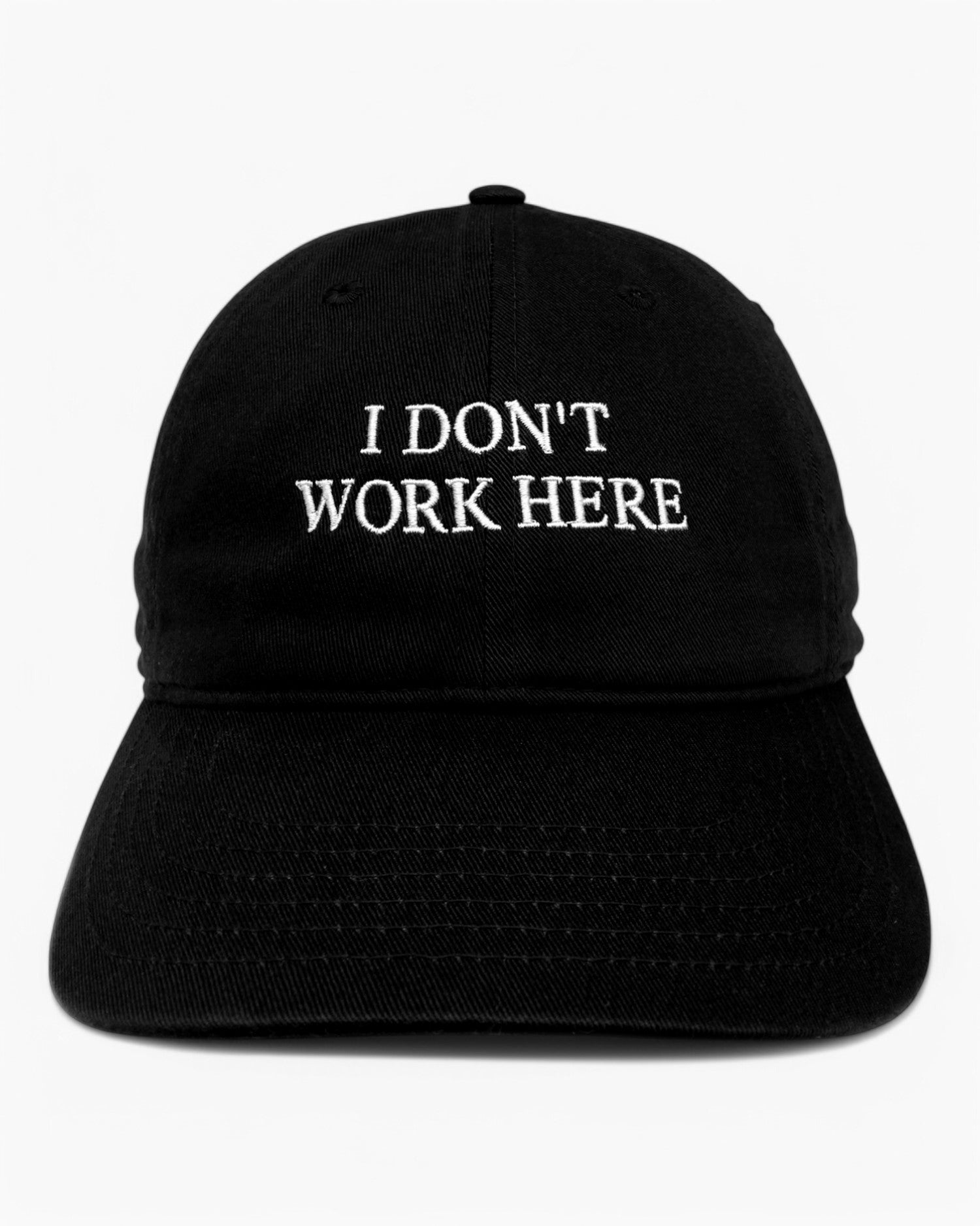 IDEA I Don't Work Here Şapka Black/White