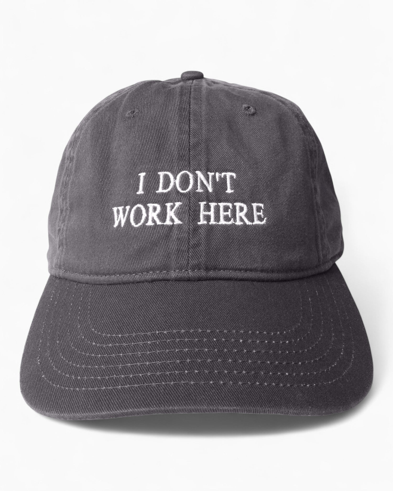 IDEA I Don't Work Here Şapka Charcoal/White