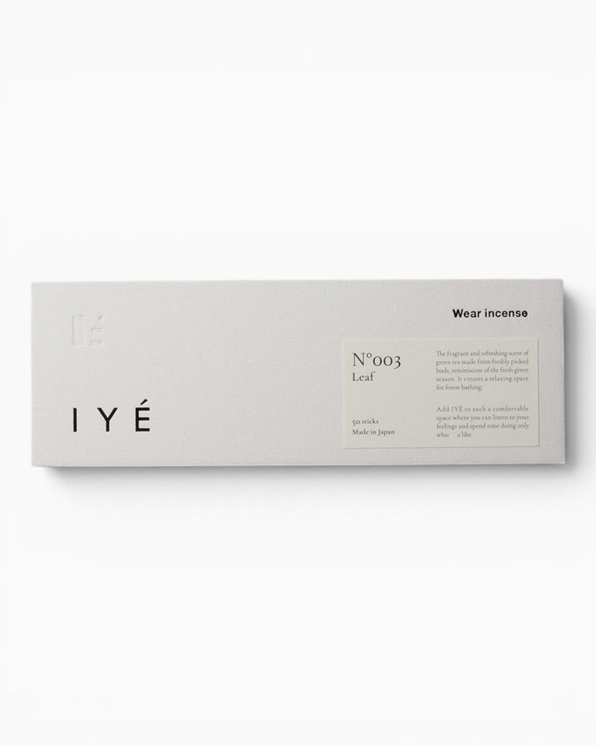 IYÉ IYÉ incense No.003 Leaf Green Tea