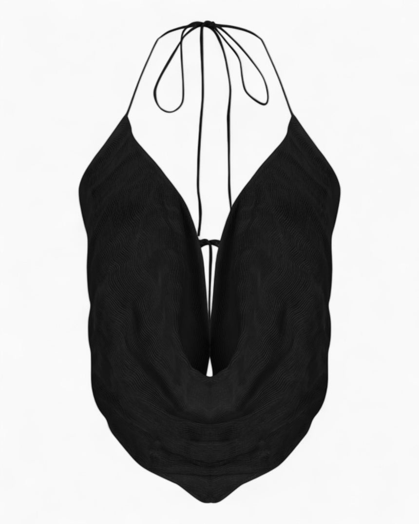 Knitology Nocturnal Strappy Kadın Top Black