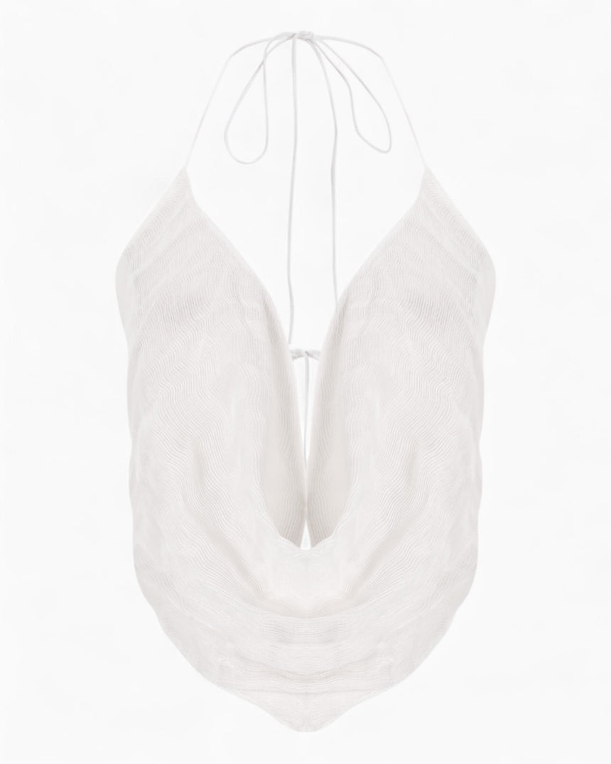 Knitology Nocturnal Strappy Kadın Top White