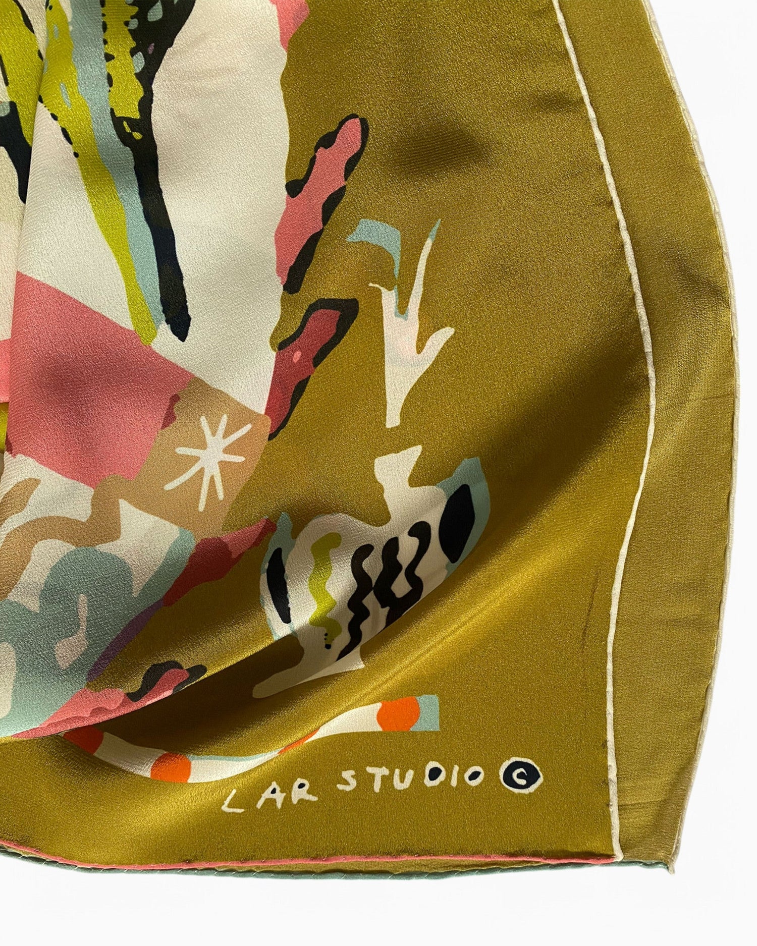 Lar Studio Boon Khaki Scarf 95x95 Fular