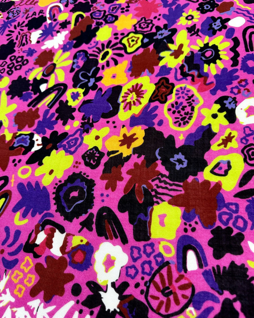 Lar Studio Les Fleurs Wool 55x55 Fular