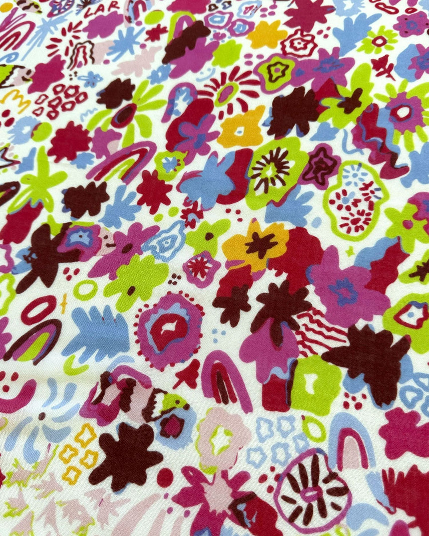 Lar Studio Les Fleurs Wool 55x55 Fular