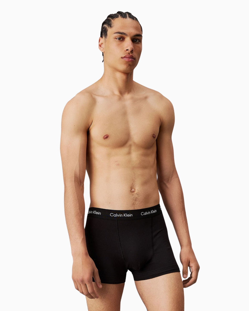 Calvin Klein Low Rise Trunk 3PK Cotton Stretch - Erkek