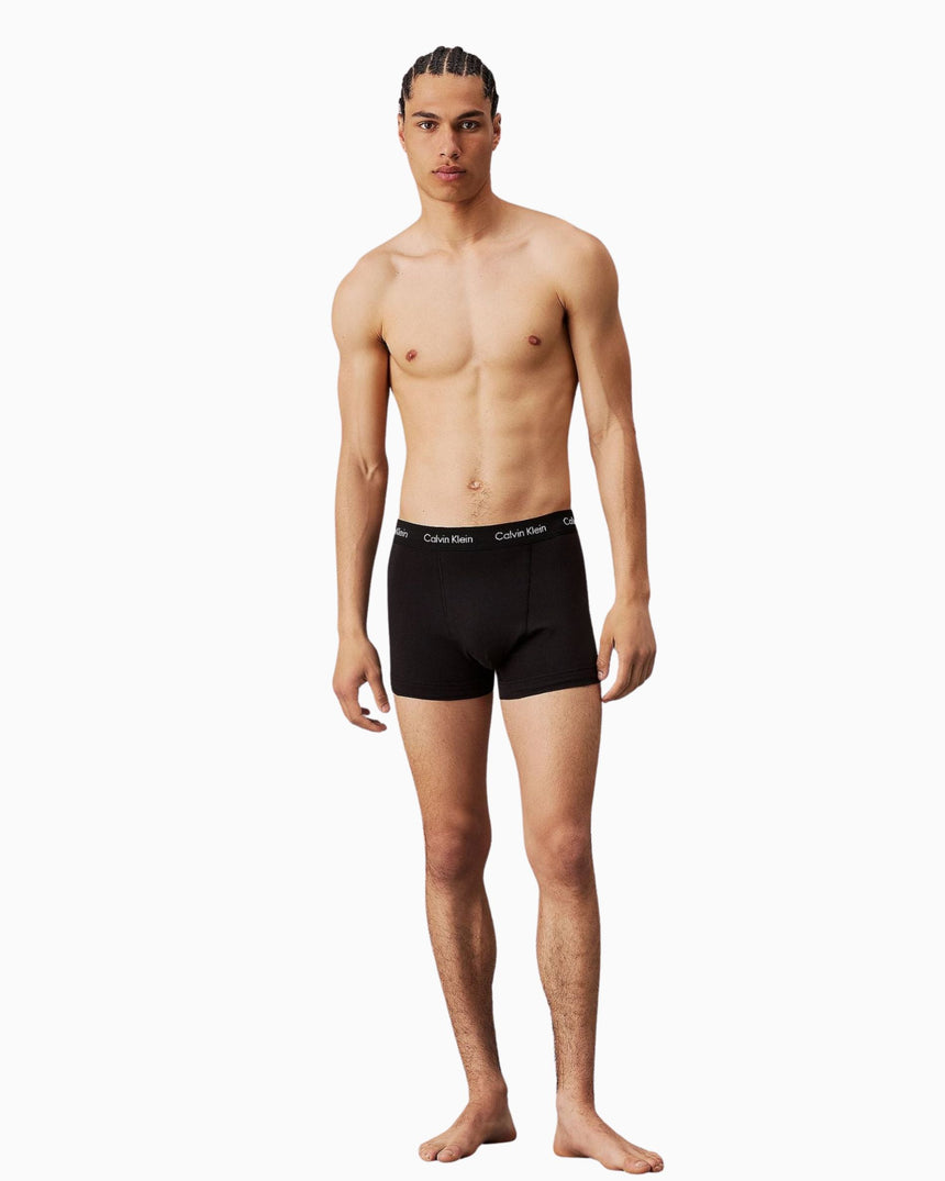 Calvin Klein Low Rise Trunk 3PK Cotton Stretch - Erkek