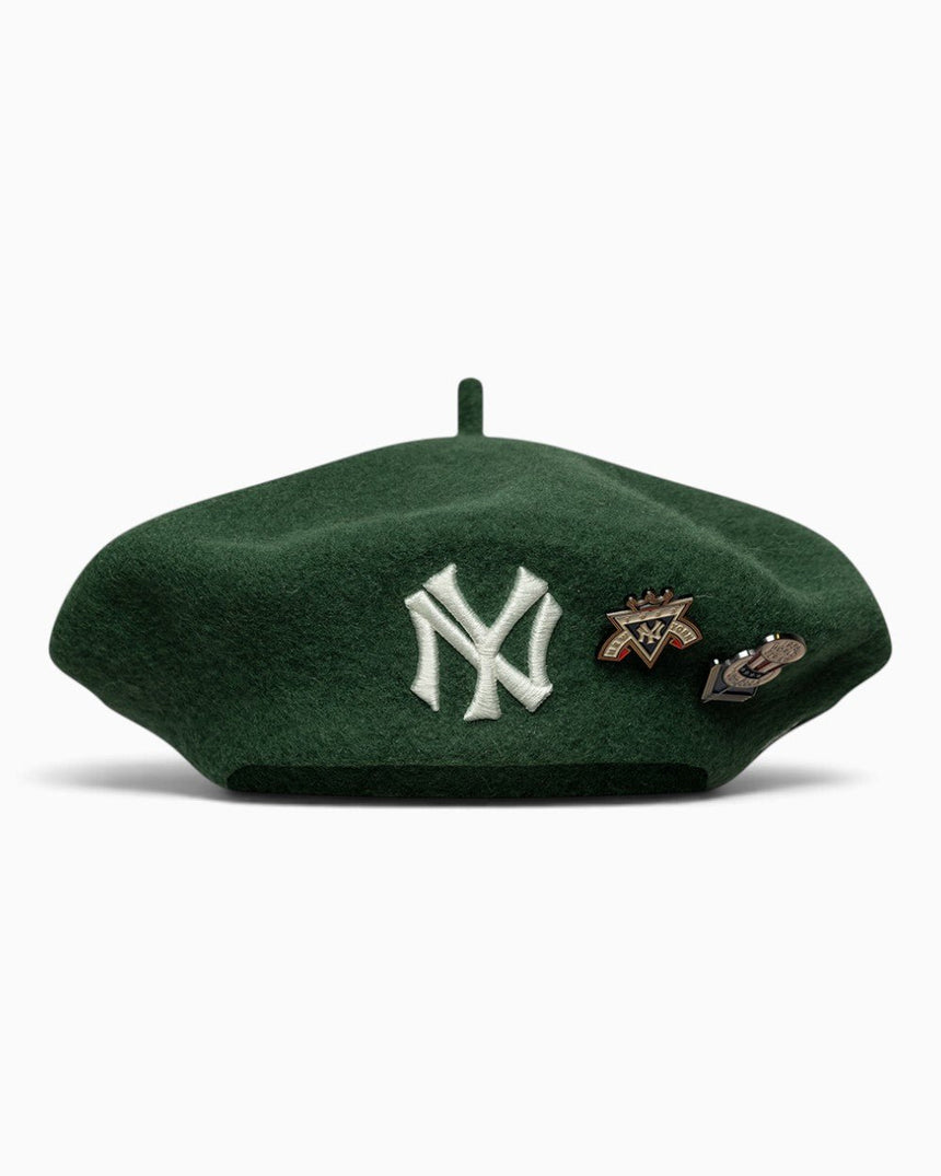 New Era NY Yankees IMG Coops Pin Beret Green