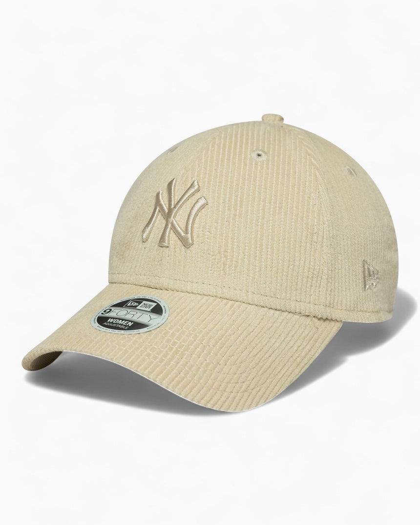 New Era NY Yankees Women's Cord 9FORTY Şapka Beige