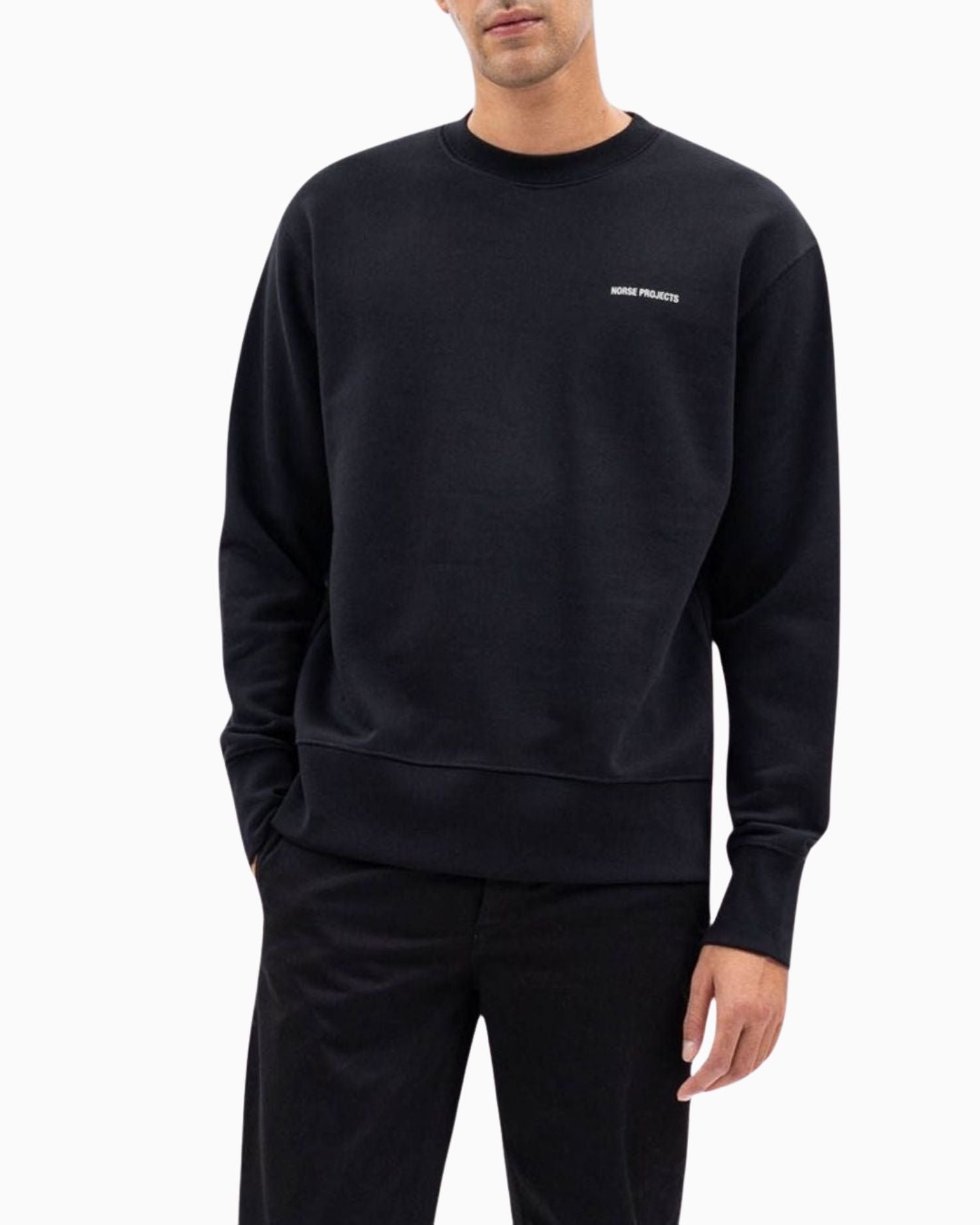 Norse Projects Arne Relaxed Organic Logo Erkek Sweatshirt
