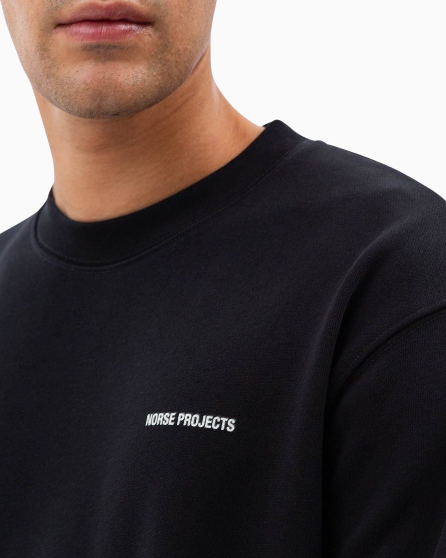 Norse Projects Arne Relaxed Organic Logo Erkek Sweatshirt