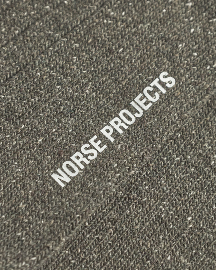 Norse Projects Bjarki Neps Wool Rib Sock