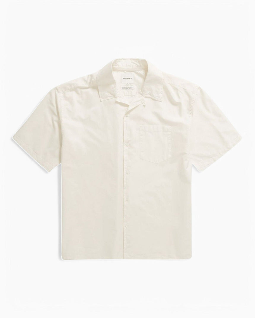 Norse Projects Carsten Cotton Tencel Erkek Gömlek Enamel White