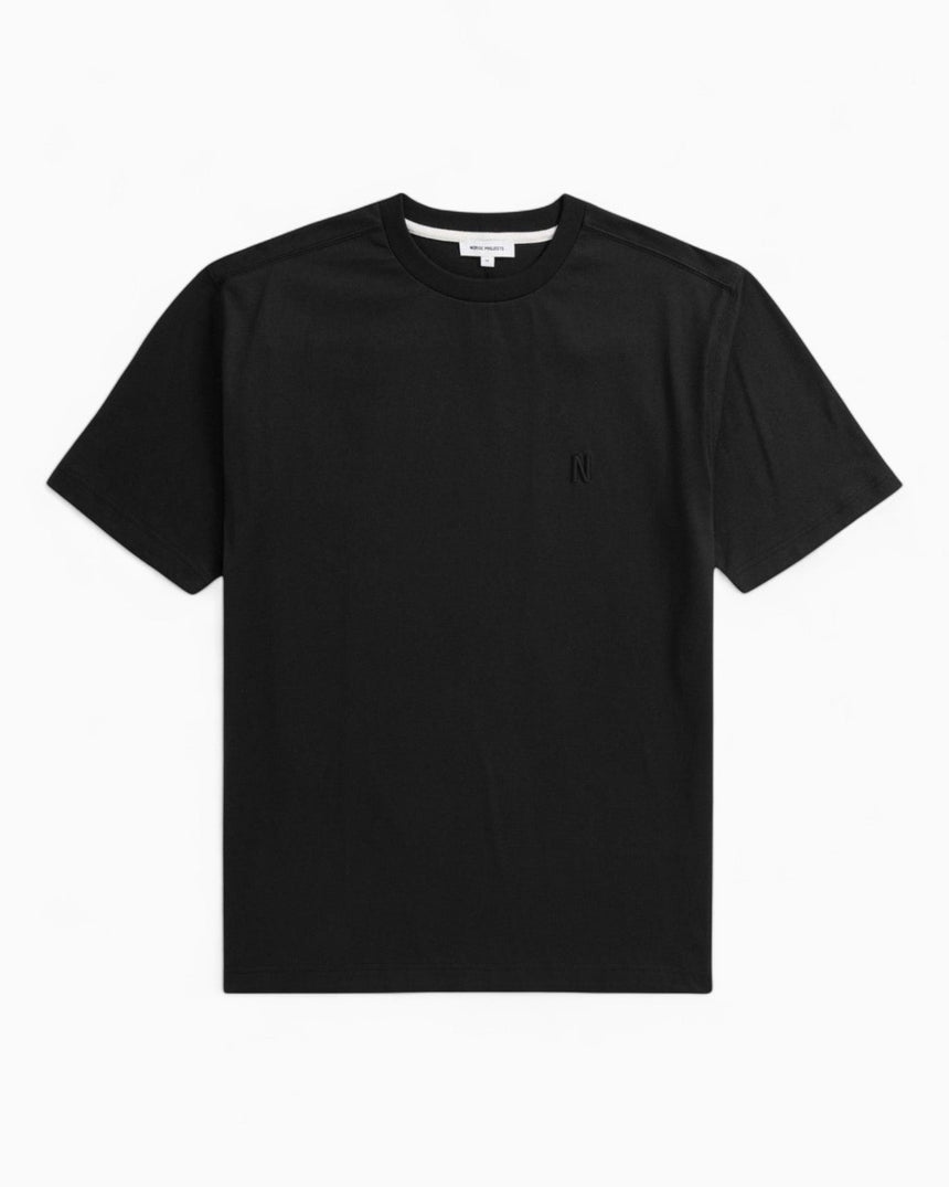 Norse Projects Johannes Organic N Logo T-Shirt Black