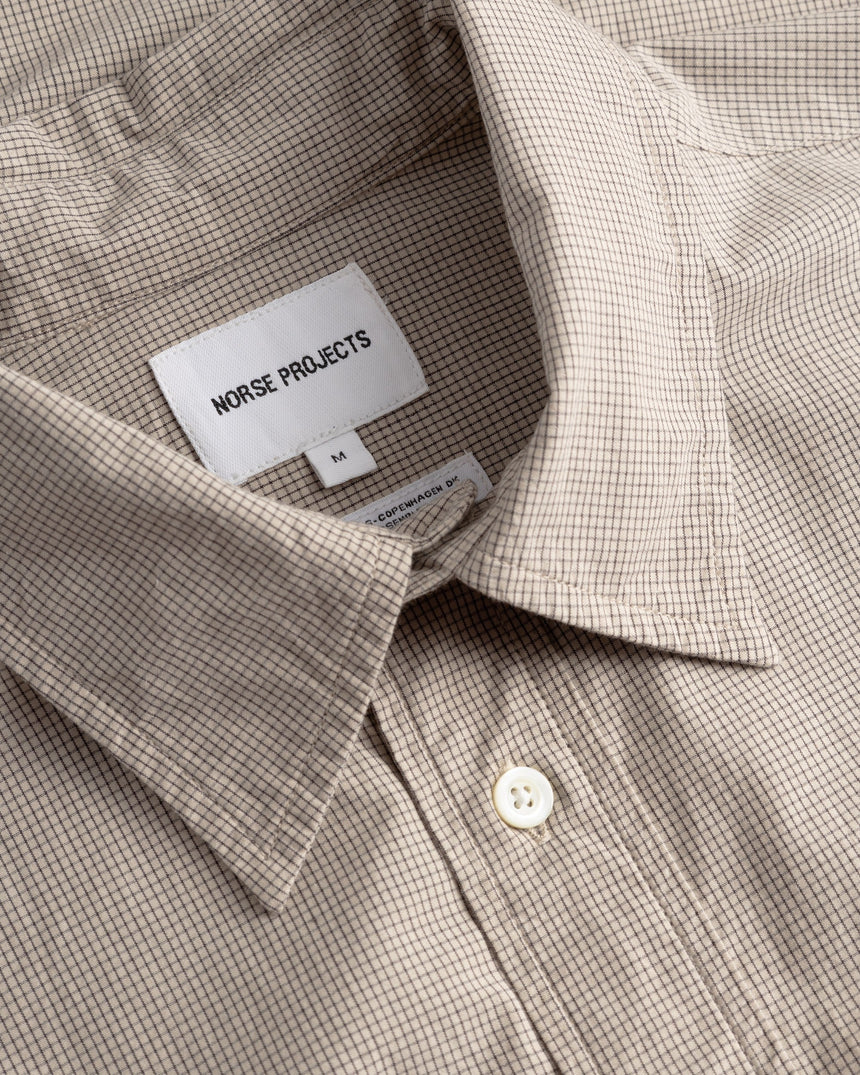 Norse Projects Kongshoved Poplin Micro Check Shirt